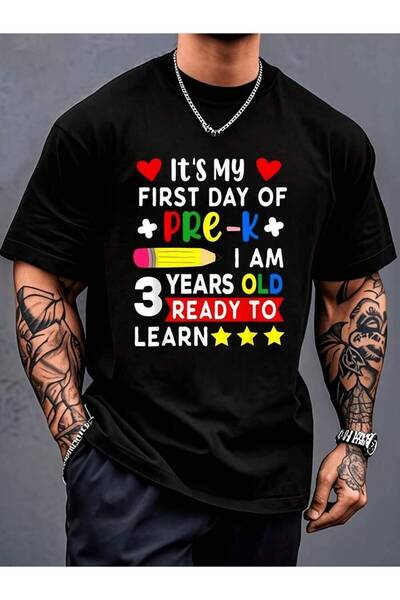 Astogria13 It's My First Of Pre K I Am 3 Years OldReady To Learn Print T Casu...