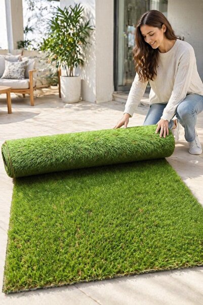 Generic 1 Piece Pe Pp Drainage Artificial Grass Turf Rug Indoor Outdoor Uv Re...