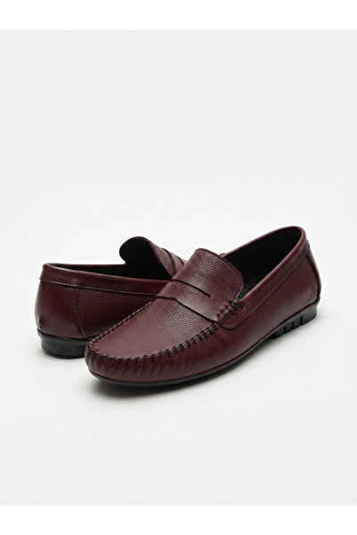 ERDOĞAN TULGAR Genuine Soft Leather Flexible Buckle-Free Brown Loafer Ballet ...