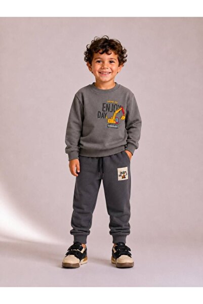 Toi Kids ERKEK ÇOCUK BASKILI SWEATSHIRT EŞOFMAN TAKIMI