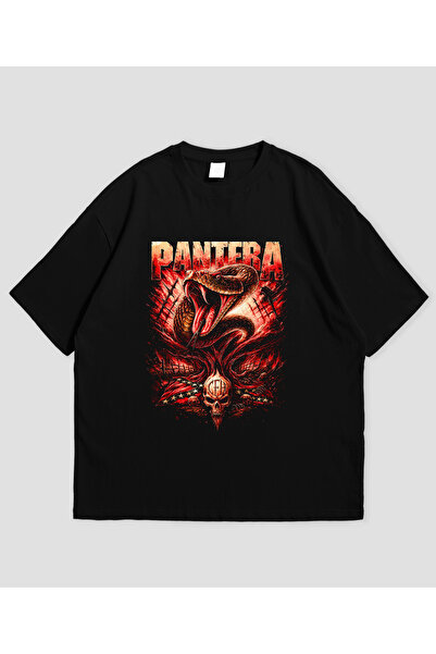 Grafftee Clothing Μπλουζάκι Unisex Oversize με στάμπα Pantera