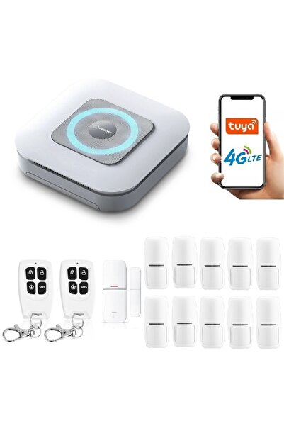 OnShop Alarma Wireless Sirena GSM, Functioneaza cu cartela SIM, Onshop, Tuya ...