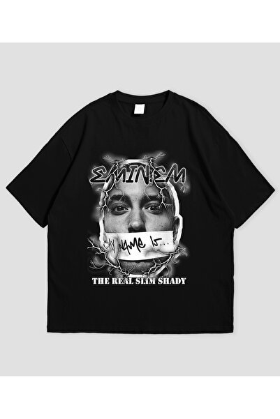 Grafftee Clothing Eminem Shady Printed Unisex Oversize T-Shirt