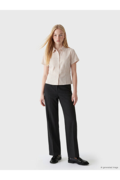 LC Waikiki Pantaloni de damă cu pliuri, croială clasică
