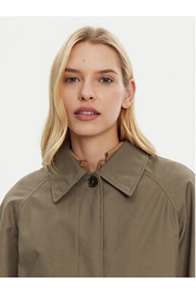 Tommy Hilfiger Palton de tranziție pentru femei WW0WW44412 Maro