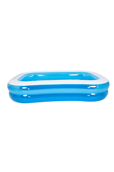 Jilong 260cm Rectangular Inflatable Family Pool, Easy Setup, Blue