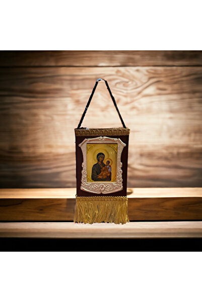 Zenorius Lithograph icon on wooden support, cord with Fringed C06