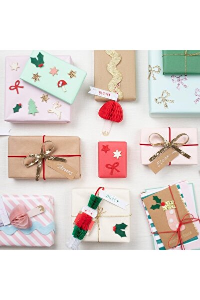 Yıldızan Adn Shop - Felt Christmas Icon Stickers - New Year Motif Stickers (4...