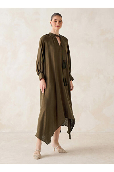 FAV VOLUME SLEEVE TIERED DRESS