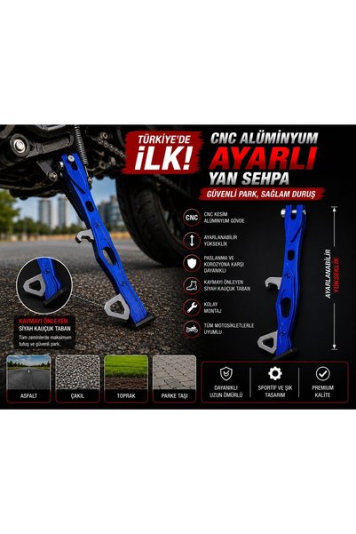 Çelik R1-R9-R1M R3-R25-R125 H2R yan ayak yan sehpa dayanıklı cnc kesim alümin...