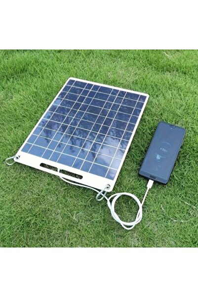 Mooye Panou solar portabil 30W/60W cu USB dublu de 5V, încărcare rapidă, kit ...