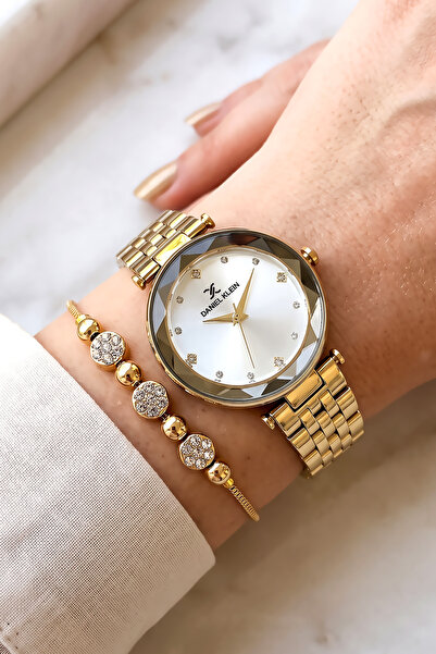 Daniel Klein Original Women's Watch Gold Color - Steel Strap - Japanese Machi...