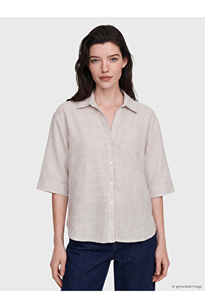 LC Waikiki Esvab • Modern & Distinctive Striped Women's Shirt