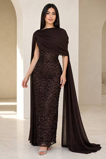 Adel Center Dresses - Brown - Shift