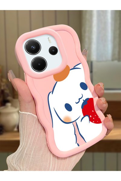 Hontinga Redmi Note 14 4g Compatible Case Camera Protector Pink Silicone Coup...