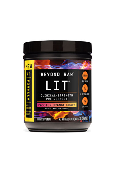 GNC Pre-Workout LIT V2 cu Aroma de Passion Orange Guava 468g