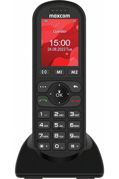 MAXCOM Telefon fara fir, Maxcom, MM 39D, 1000 mAh, 176 x 220 pixeli, 4G, Negru