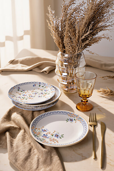 Keramika Botanica Pasta Tabağı 20 cm 4 Adet 22015-16