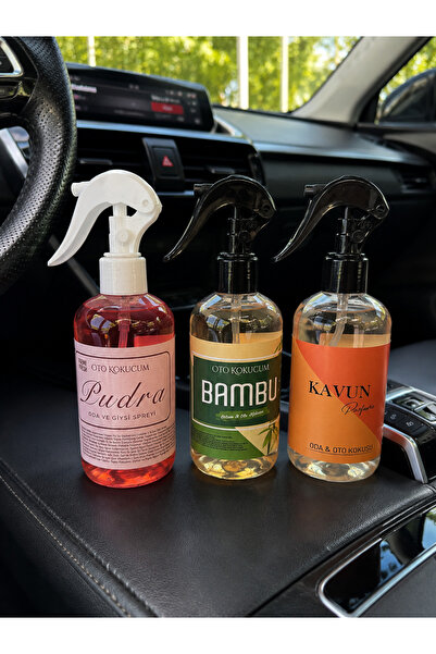Pudra Bambu Kavun Oto ve Oda kokusu 3 x250 ml