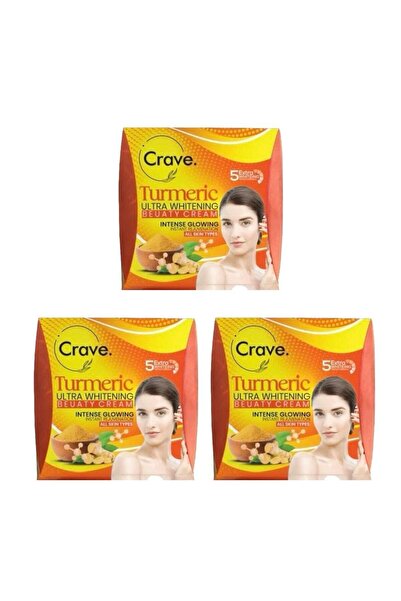 CRAVE Turmeric Ultra Whitening Full Body Cream - 3 Pcs