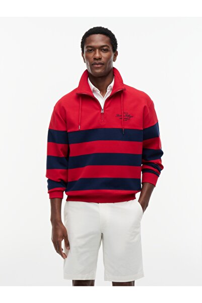 Tommy Hilfiger NAUTICAL BLOCK STRIPE 1/4 ZIP