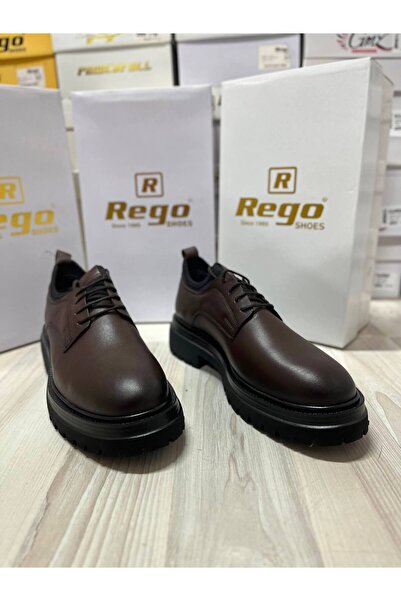 Rego 1733 حذاء رجالي مريح من الجلد الطبيعي