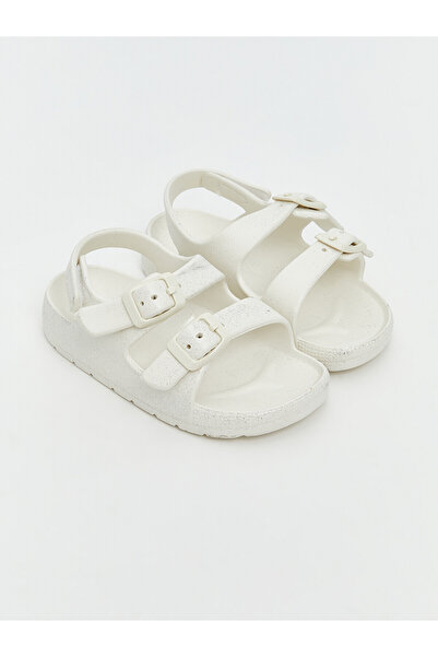 LC Waikiki Lcw Steps White Girls' Sandals with Nevavm Difference