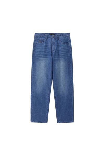 Giordano Men's Mid Rise Regular Zipper Jeans