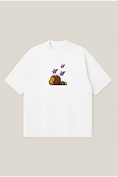 Moon Dancer Μπλουζάκι Unisex με στάμπα Sleeping Milo, Oversize Boxy Cut, 100%...
