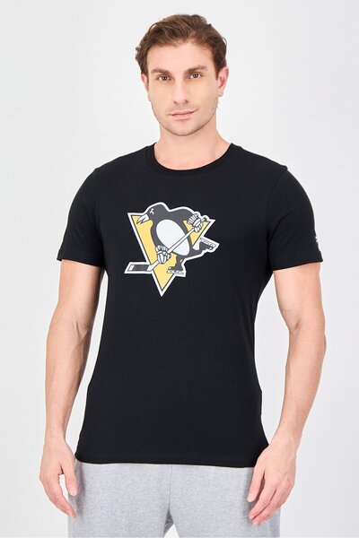 NHL Men Sportswear Fit Short Sleeve Fanatics Football T-Shirt, Black