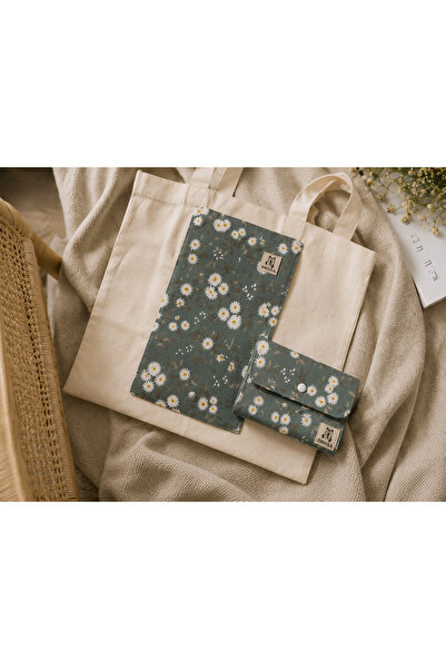 ERGULA Foldable Floral Patterned Cloth Bag – 100% Cotton Fabric with Organize...