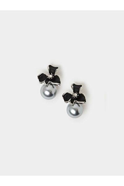 Styli Embellished Pearl Earrings