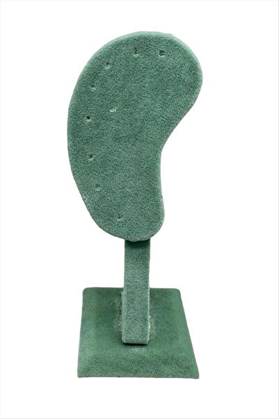 ZERO LAND Ilkestor Anfora Fabric Covered (100326) Earring Stand-Green