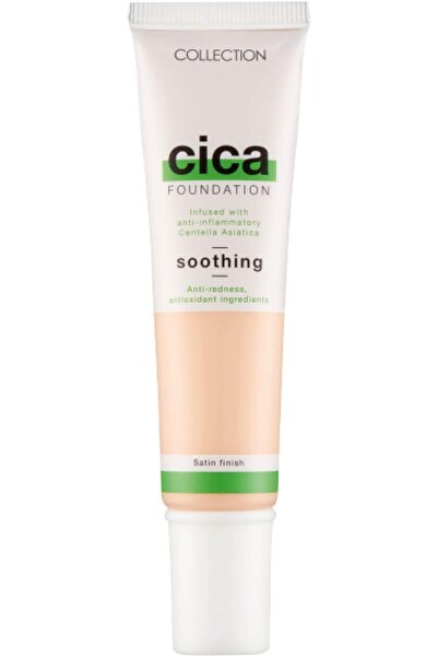 COLLECTİON Hydrating Medium Coverage Cica Foundation Infused with Anti-Rednes...