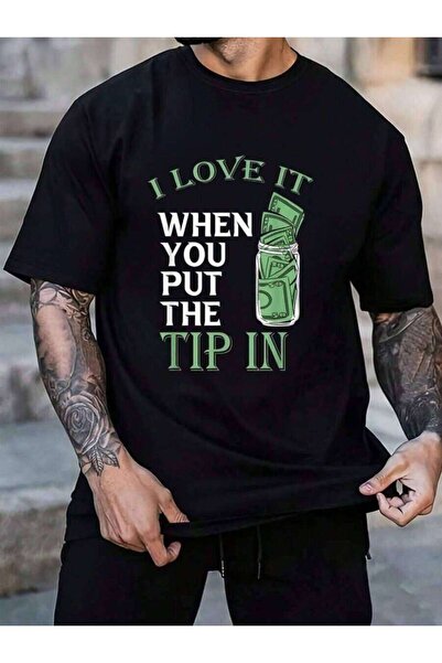 45 BPM 100% Cotton I Love It When You Put The Tip In Women's Men's Black Vaca...