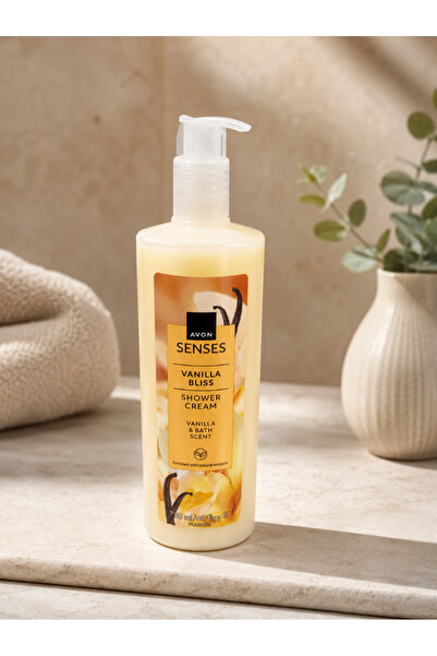 AVON Senses Vanilla Bliss – Cremă de duș cu vanilie și curmale | 720 ml ✨