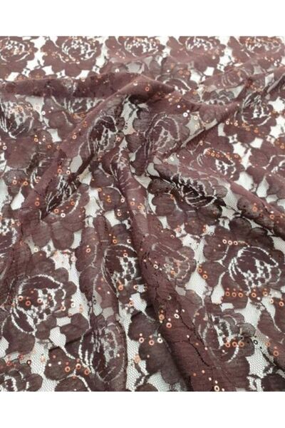 FASHION MIR Dantela Dubai_lungime 2 metri_latime 1,50_maro_FASHION MIR