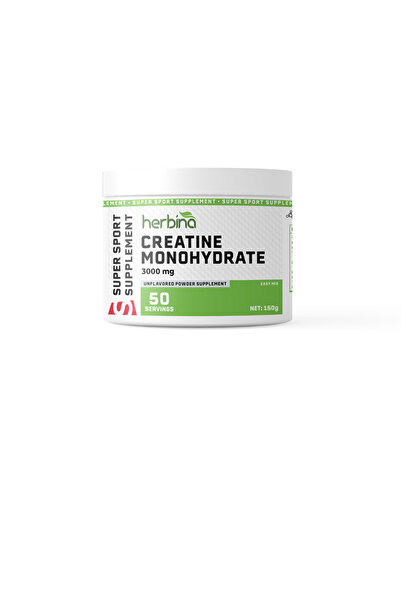 Herbina KREATİN MONOHİDRAT 3000 MG 150 GR 50 SERVİS
