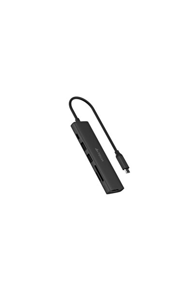 A4 Tech Stație de andocare A4Tech DST-60C-GR 6-în-1 USB-C gri