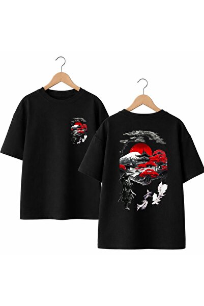 playwear Tricou cu gât rotund, 100% bumbac, supradimensionat, cu imprimeu în ...