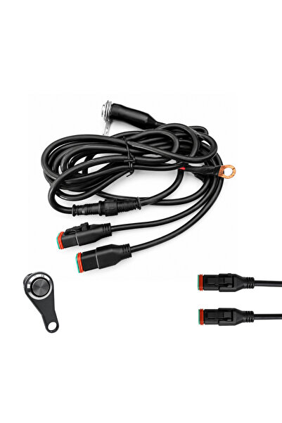 Knmaster ED100 Sis Farı Kablo Tesisatı ve Aç/Kapat Düğmesi | Plug & Play Bağl...