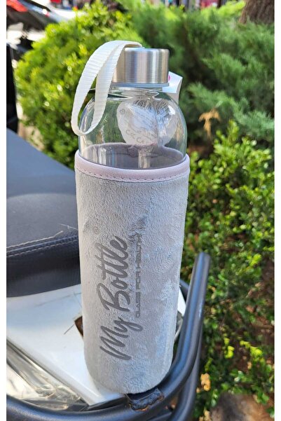 Peluş kılıflı Cam Matara 750 ml