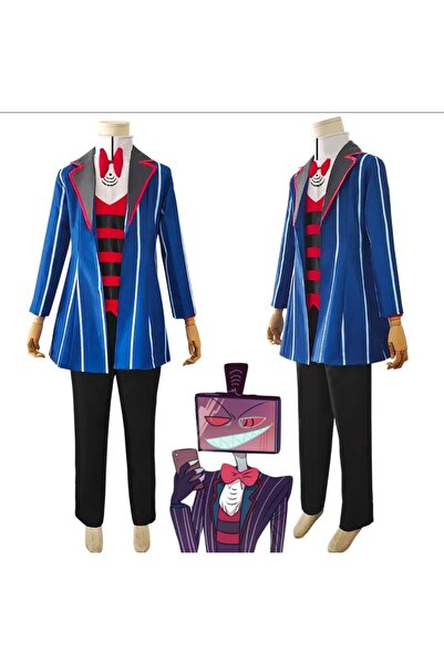 Genel Markalar Vox Cosplay Hazbin Üniforma Kostüm , Anime Vox Cosplay Kostüm