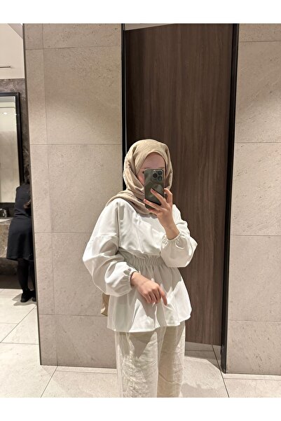Çınar Couture KREP BEYAZ BLUZ