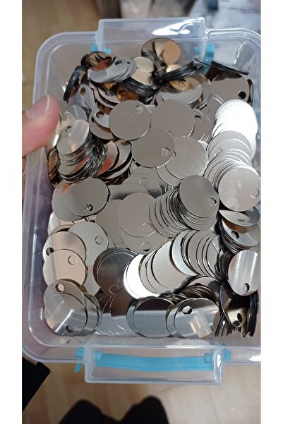 rüya hobi 20 milim (2 cm) Pleksi Çanta Pulu Paket 20 gram Vizon Gümüş