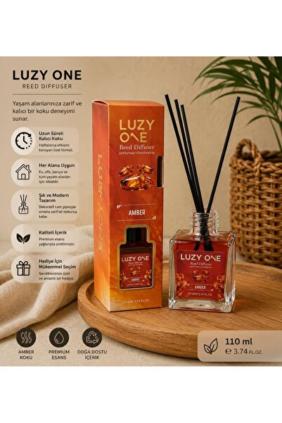 Luzy One Nariba oda Kokusu reed diffure 110 ml uzun süre kalıcı AMBER