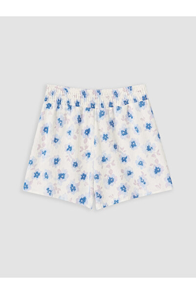 LC Waikiki شورت LCW Kids Ecru Floral للفتيات