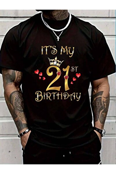 NOURAM 100% Cotton It's My Birthday, 21 Years Old, 21st Birthday Queen Men's ...
