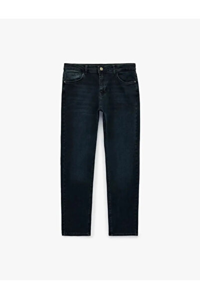 Koton Pantaloni slim din bumbac cu talie normală - Brad Jean