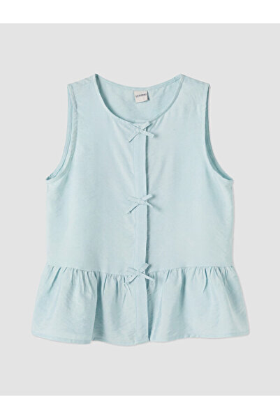 LC Waikiki Sparkling Choices Bow Detail Girls Peplum Blouse from Shining Store